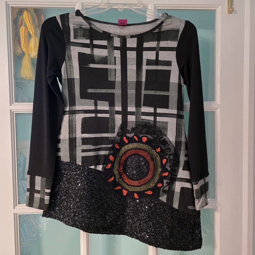 Save The Queen Multicolored Casual Dress 3/4 Sleeve